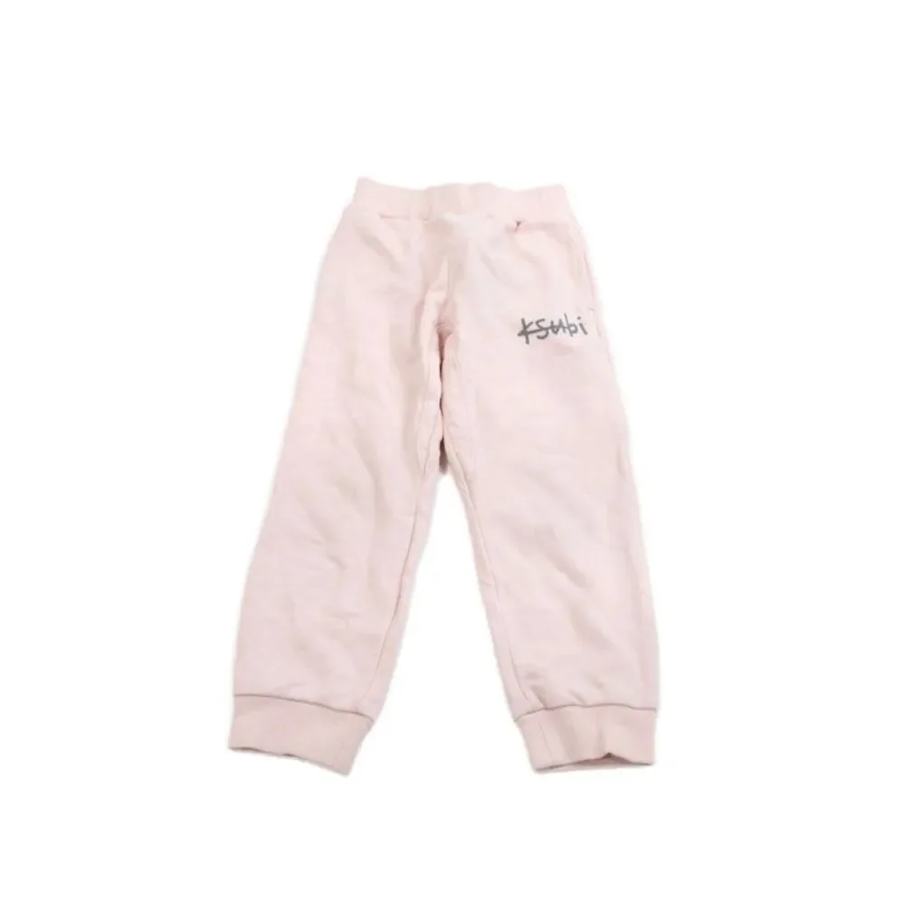 Ksubi Girls Cotton Stretch Cuffed Ankle Sweatpants Pink Size 5